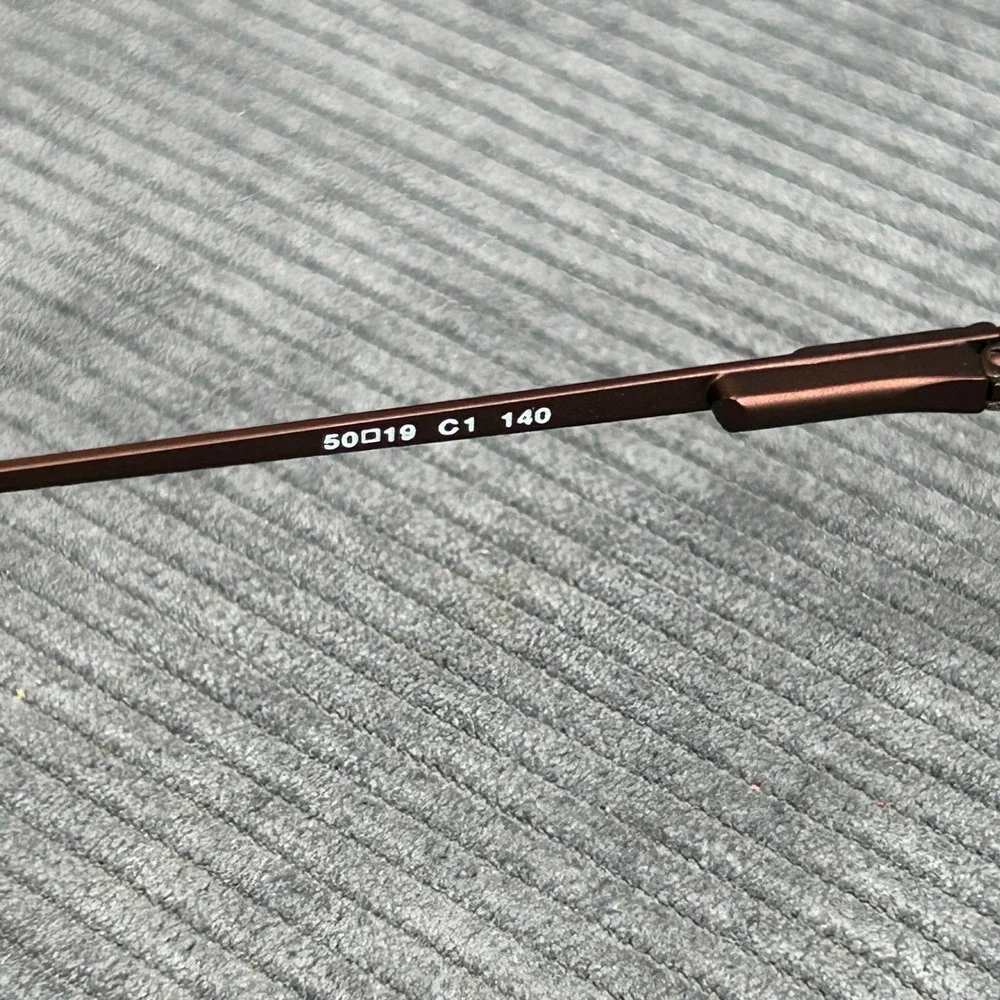 Basically It Y2k Eyeglasses Frames Burgundy Rectangular Nickel Free 50-19-140 C1